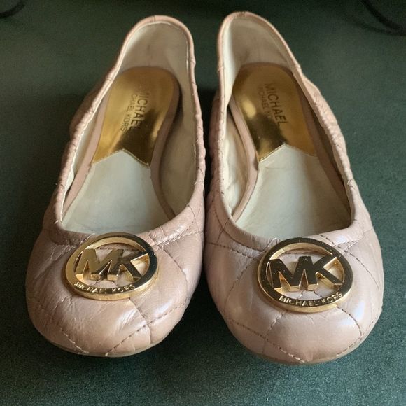 Michael Kors Nude Fulton Quilted Ballet Flats size 6.5 - Picture 5 of 13